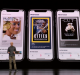 A person stands on stage in front of a large screen displaying three smartphones. Each phone shows the cover of a different magazine: "ESSENCE," "CITIES," and "CUT." The heading above each phone reads "New Issue" via Apple News+ for just $9.99/mo.