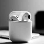 Apple AirPods black and white