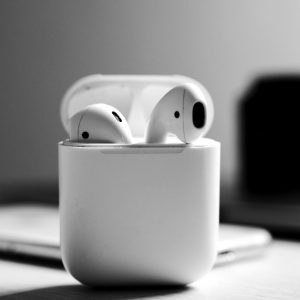 Apple AirPods black and white
