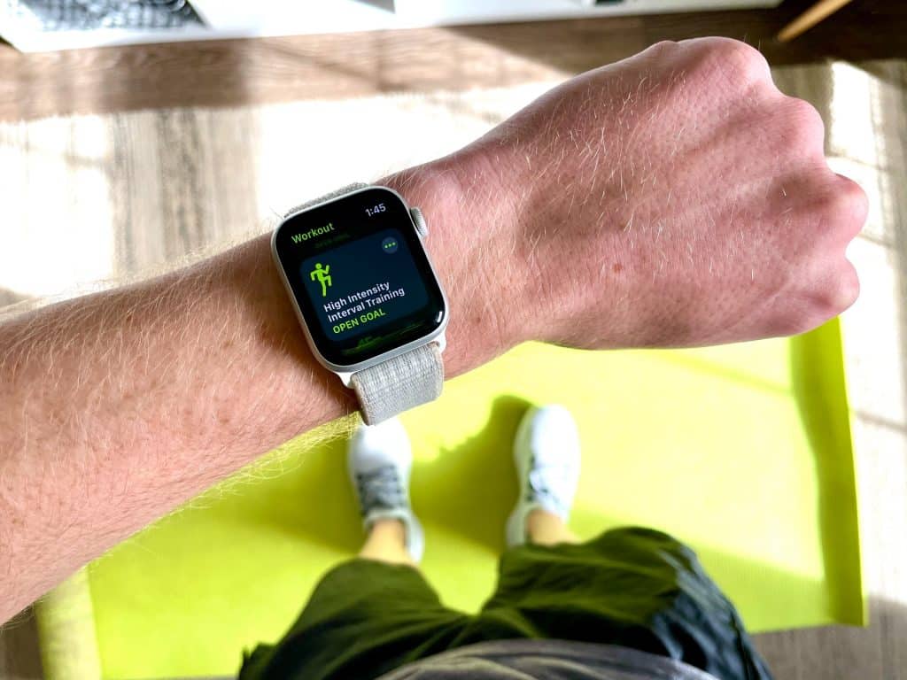 Apple Watch workout