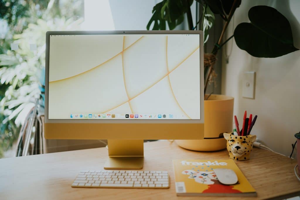 Yellow iMac