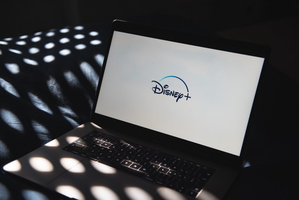 Watching Disney+ on a MacBook Pro