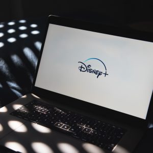 Watching Disney+ on a MacBook Pro