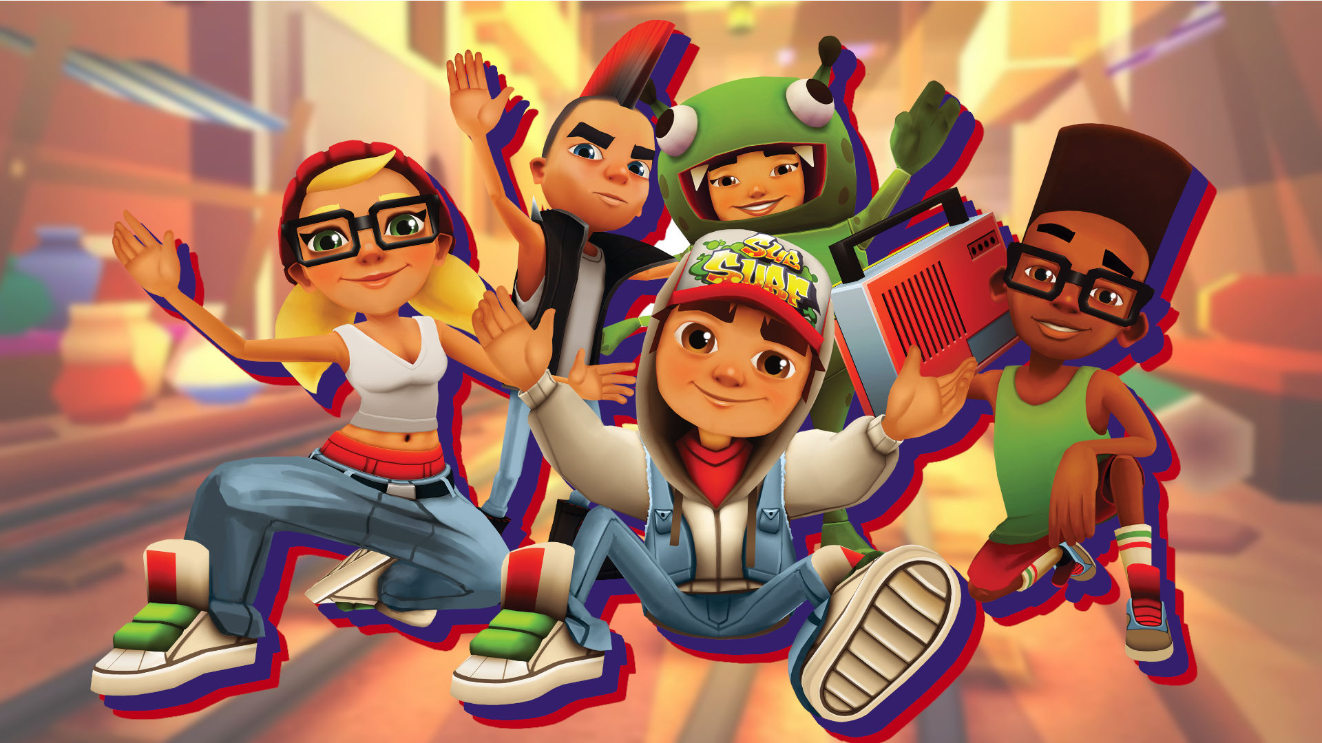 Play Subway Surfers Online - Hi Surferes,, get this free cool subway surfer  wallpaper,, Like first