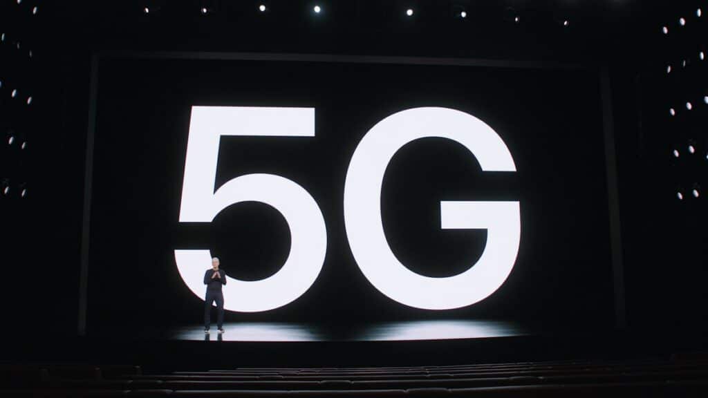 Illustration of Apple’s 5G modem design concept showcasing advanced connectivity features