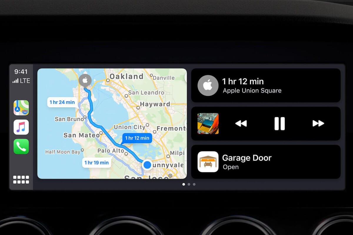 Carplay open garage door