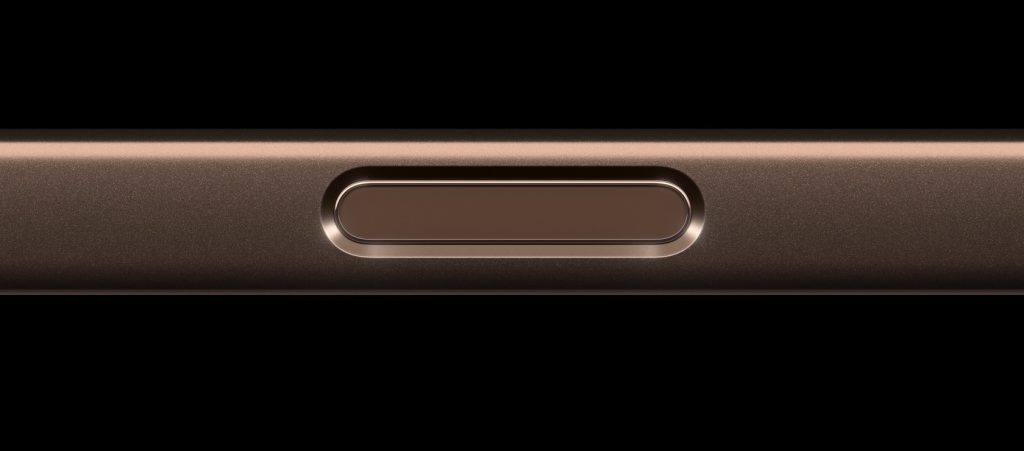 Close-up of the iPhone 16 showcasing the Camera Control button used for photography and video capture.