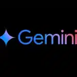 The image features the word "Gemini" in a gradient of blue to pink on a black background, accompanied by a blue star-like logo to the left, capturing the essence of a standalone experience akin to Gemini AI's innovations.