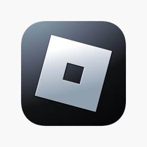 Roblox app icon showcasing a tilted square with a smaller cutout, set against a dark gradient background. Dive into the world of Roblox for free items and exclusive guides today!.