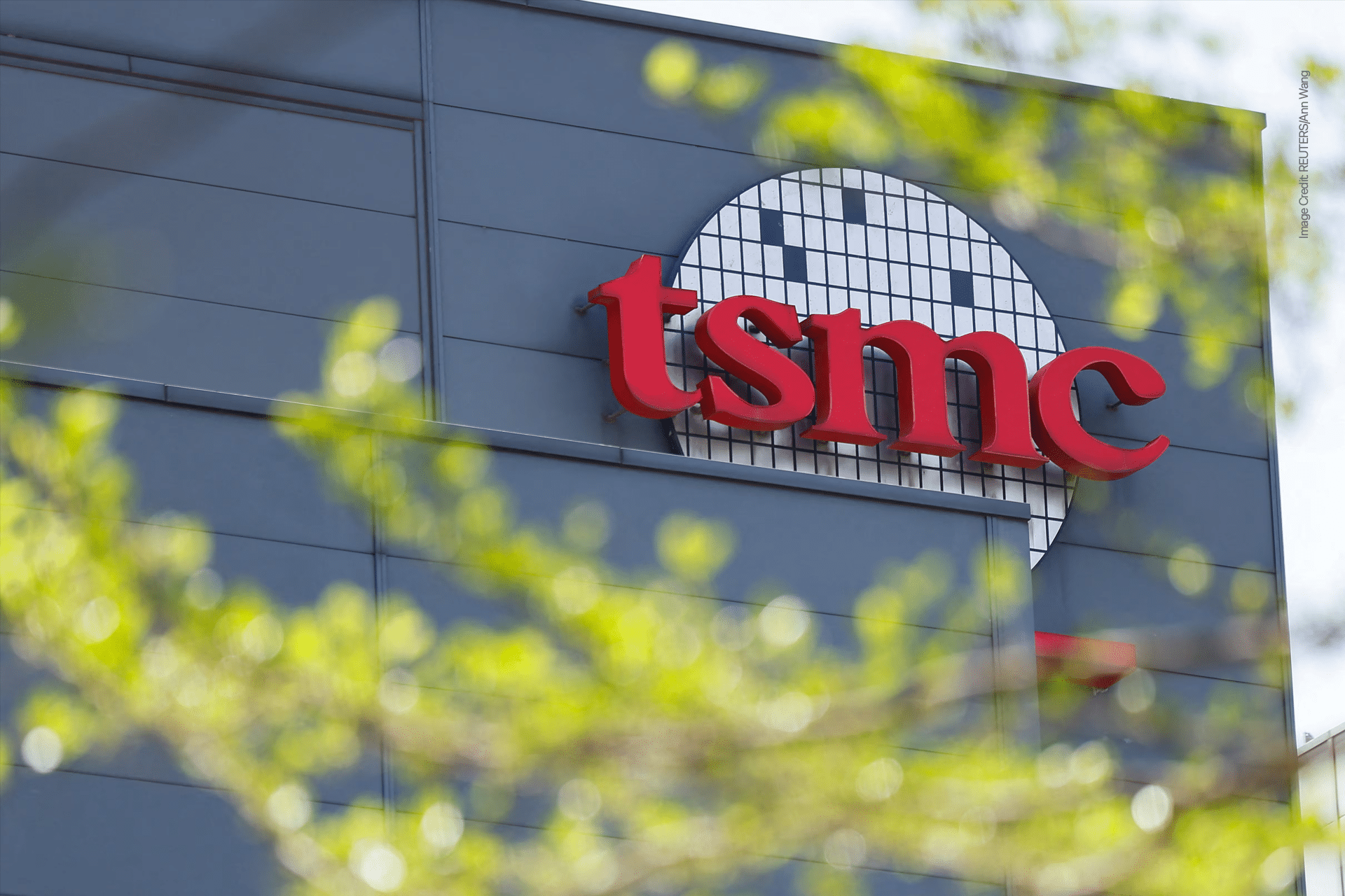 A close-up of a computer screen, reflecting the impact of US chip tariffs and Arizona investments on TSMC's latest operations.