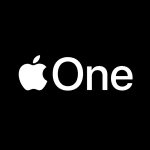 The image shows the Apple logo followed by the word "One" in white text on a black background, representing the Apple One subscription bundle.
