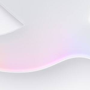 Minimalist abstract image featuring a smooth, curved, translucent white shape with soft gradients of pink, peach, and light purple on the lower right, set against a light grey background—perfect for a WWDC 2026-inspired aesthetic.