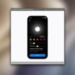 A computer screen displays an iPhone interface for customizing Siri’s voice, showing options for voice, skin tone, and expressiveness. A “Continue” button appears at the bottom, with the Apple logo in the lower right—perfect for a Quick Look video demo.