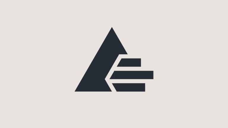 A minimalist logo featuring a black triangle with three horizontal black bars on the right side, all on a light beige background—an aesthetic that echoes the clean, modern sensibilities of Apple Intelligence.
