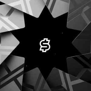 Several overlapping credit cards with abstract "X" designs—evoking the innovative spirit of the X Card—frame a bold, stylized dollar sign in the center on a black background.